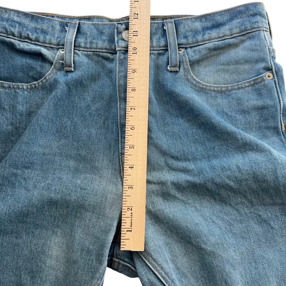 J.Crew Slim Wide Leg 2 Tone Retro Style Raw Hem Jeans Size 29